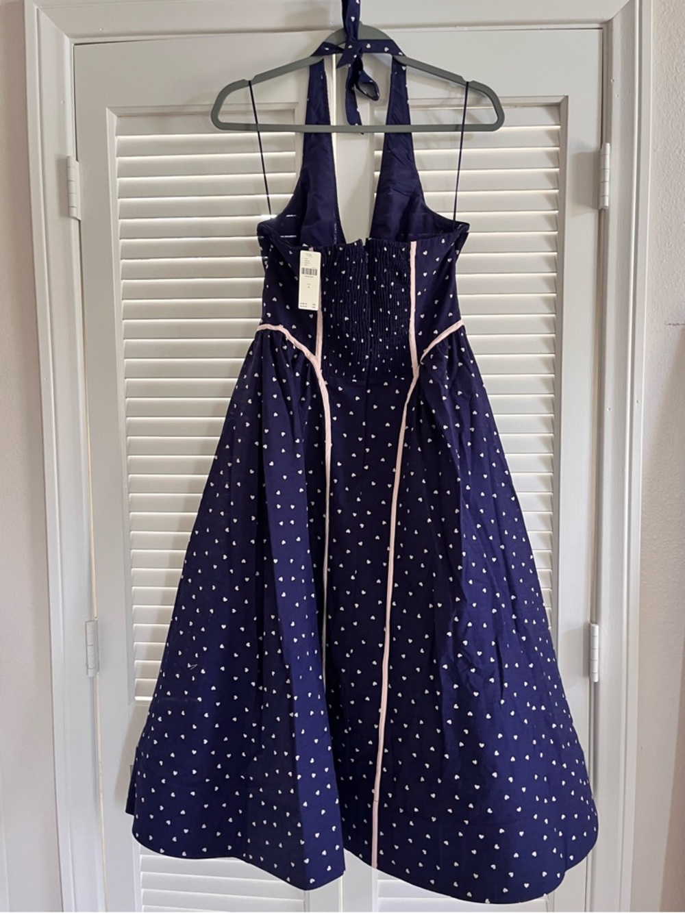 Anthropologie Maeve V-Neck Waisted Halter Midi Dress NWT - Picture 3 of 5